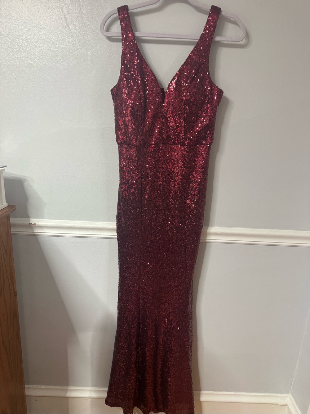 Red formal dress